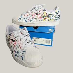 Adidas Superstar Splashes, Splatter and Drips - White